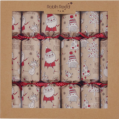 Picture of Santa Game cards Christmas Crackers - 6 Christmas Naturally Christmas Crackers - Game cards